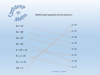 Algebra- solving linear equations