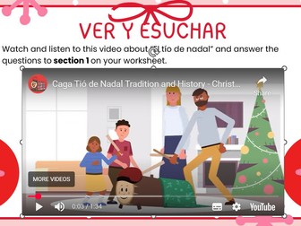 LA NAVIDAD - Year 8 or 9 Spanish Christmas lesson with Powerpoint and Worksheet