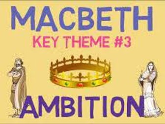 CCEA English Literature Controlled Assessment Macbeth Ambition