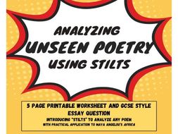 Timed practice unseen poem son of mine essay picture