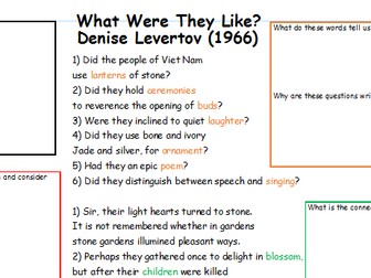 Partially Annotated Poem - What Were They Like? - DENISE LEVERTOV