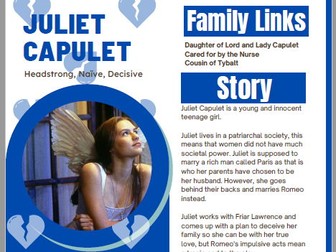Romeo and Juliet Character Profiles
