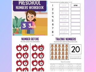 Preschool Numbers Workbook