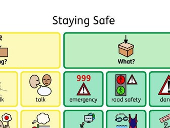 Staying safe - Colourful semantics core board