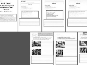 GCSE 2026 - U3 - RP/PC/RA speaking booklet.