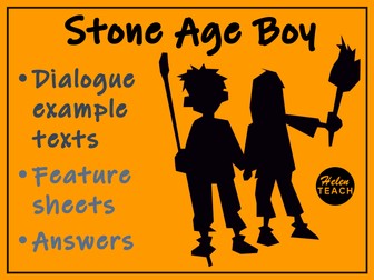 Stone Age Boy Example Dialogue Texts Differentiated, Feature Identification & Answers