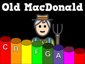 Old MacDonald Boomwhacker Video and Sheet Music