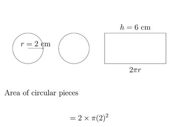 Surface Area of a Cuboid and Cylinder Using Nets (Unfolding Solids) Grade: 7–9 Boards: IGCSE, GCSE,