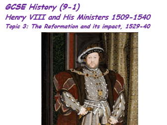 Edexcel GCSE History Henry VIII Booklet 3
