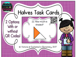 Halves Task Cards