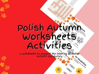 Polish Autumn Worksheets Activity
