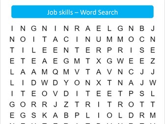Job Skills - Word Search