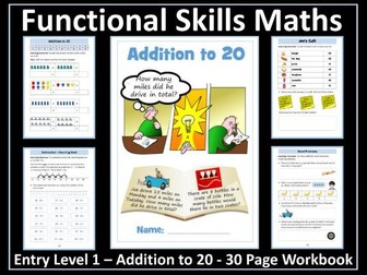 Functional Skills Maths - Entry Level 1 - Addition to 20