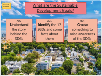 Sustainable Development Goals Lesson