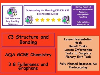 AQA GCSE Chemistry 3.8 Fullerenes and Graphene Full Lesson Presentation and Resources