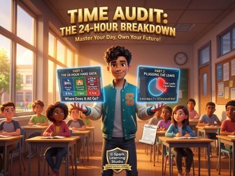 The Time Audit & 24-Hour Breakdown Worksheet | Social Emotional Learning (SEL)
