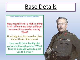 War Poetry Base Details