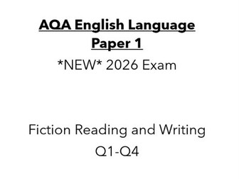 NEW 2026 AQA English Lang P1 - Fiction - The Snow Child