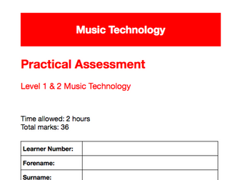 Music Technology Level 2 Practical Paper
