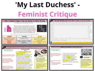 My Last Duchess - Feminist Critique