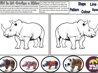 Rhino conservation - Graphic Design sheet