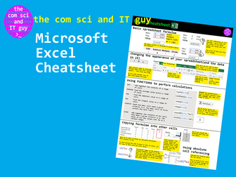 Microsoft Excel - Cheatsheet