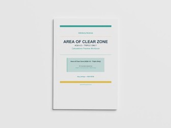 Area of Clear Zone Antibiotics - AQA GCSE Biology Practice Book
