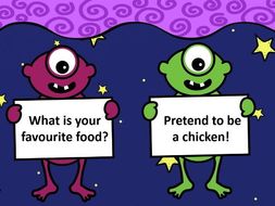 All about me game - back to school new class