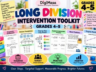Long Division Intervention Toolkit | Grades 4–5 | KS2