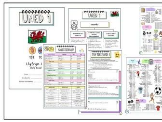 WJEC GCSE Cymraeg Craidd Unit 1 – Listening & Speaking Revision Help Booklet + 23 Language Mats