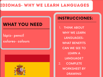 Home learning Spanish Pack