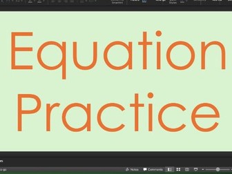 CCEA GCSE Physics Unit 2 equation retrieval revision task