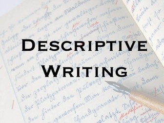 Descriptive Writing Starters - 5 activities
