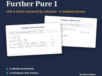 FP1 Unit 6: Series and Proof by Induction (Edexcel IAL)