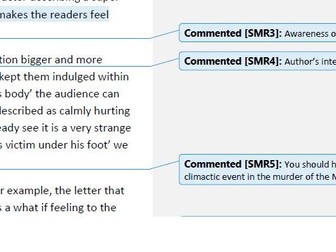 Dr Jekyll and Mr Hyde model answer with annotations