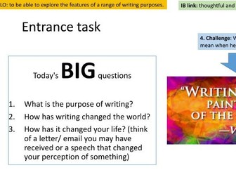 IGCSE Q3 Purpose