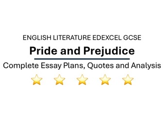 Pride and Prejudice - Essay Plans