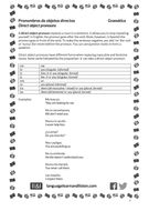 Spanish - Using direct object pronouns