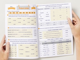 Future tense worksheet and answers - Pupil led - Ideal for cover lessons