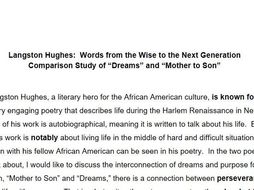 langston hughes essay