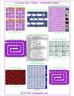 So versus Such 7 Game Plus 2 Worksheet Bundle