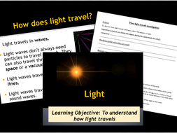 light travel worksheet