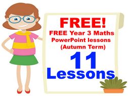 FREE Year 3 Maths PowerPoint lessons (Autumn Term)