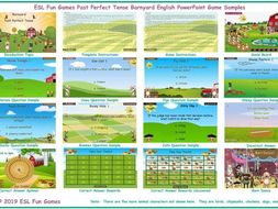 Past Perfect Tense Barnyard English PowerPoint Game