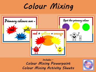 Colour mixing - primary colours