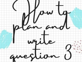 How to plan and write question 3 IGCSE French