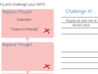 Challenging our Negative thoughts