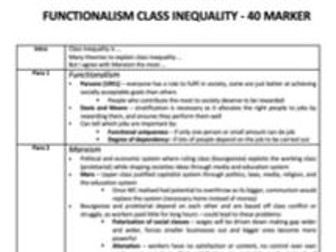 OCR H580 PAPER 2 SECTION B SOCIOLOGY A LEVEL