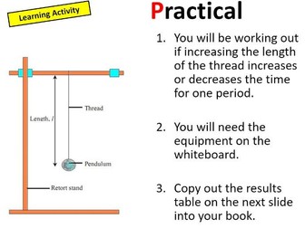 Measuring length and time - Pendulum practical