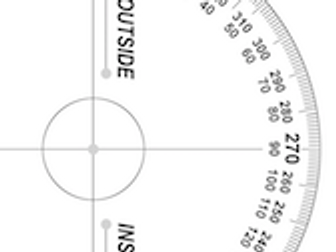 360 degree paper protractor